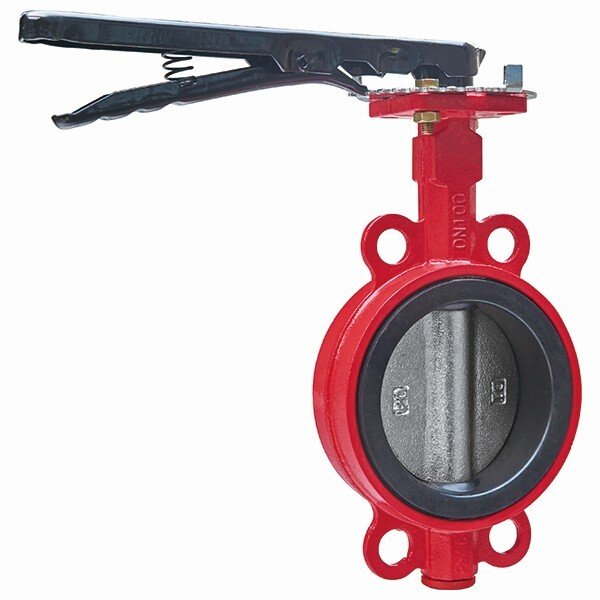 手柄对夹消防蝶阀