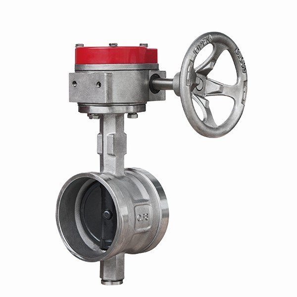 蜗轮沟槽消防信号蝶阀（不锈钢）