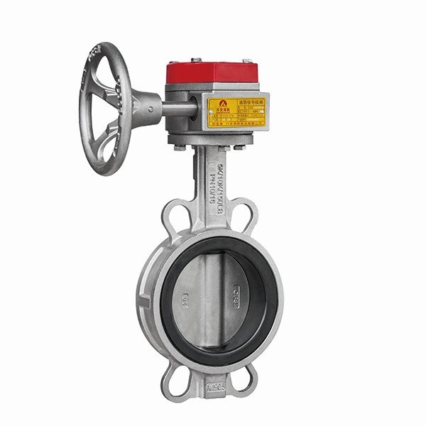 蜗轮对夹消防信号蝶阀（不锈钢）